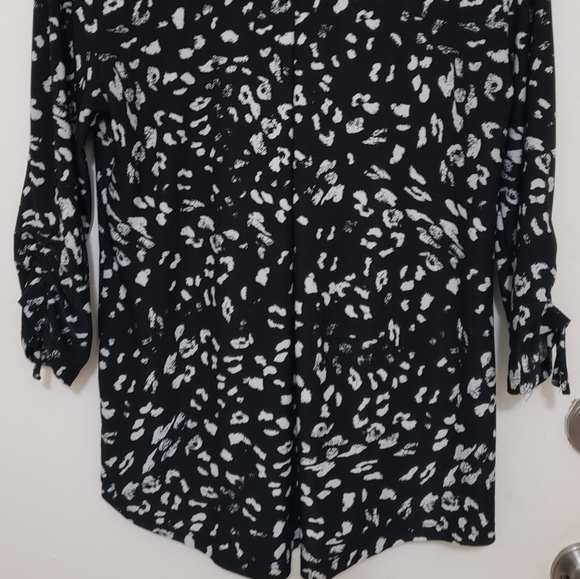 π2for15π Spot Pattern 3/4 Sleeve Tie up cuffs - Picture 4 of 4